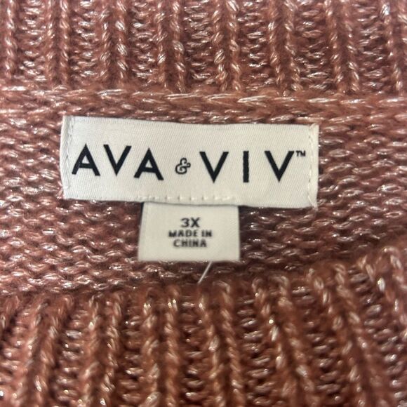 Ava & Viv ladies 3x brown sweater new - Picture 3 of 6